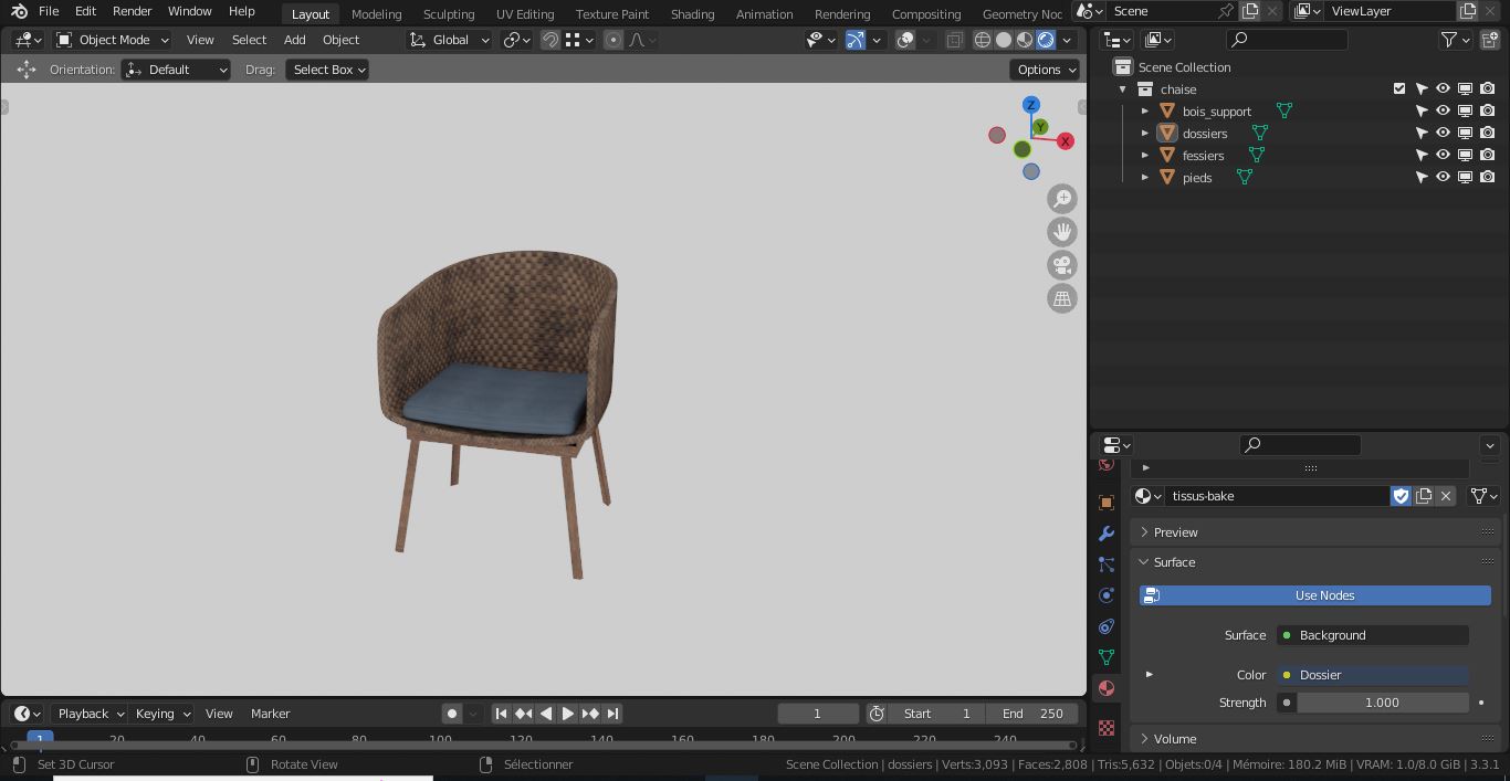 Chair for VideoGame preview image 3